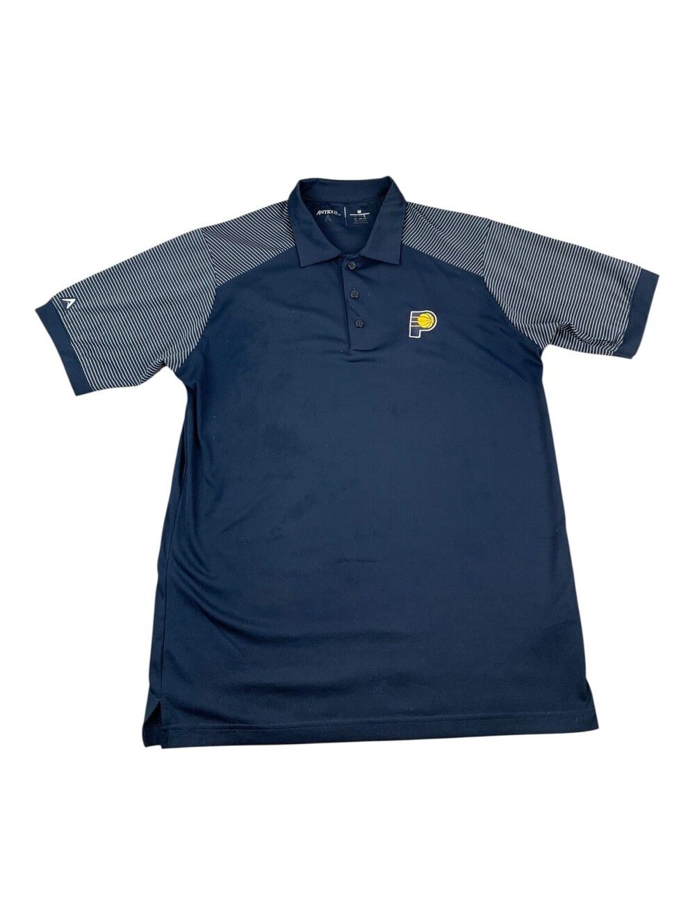 Indiana Pacers Golf Polo Shirt, Navy Blue, Moisture Wicking, Men’s Medium
